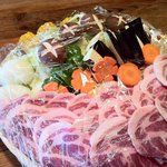 魚魚櫓 - 1,800円バーベキュー（写真は五人前）