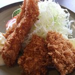 とんかつ大関 - ミックス定食