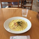 カフェモロゾフ - ロースハムとかぼちゃのクリームソースパスタ