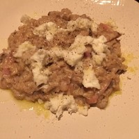 オービカ モッツァレラバー 梅田店 - ポルチーニ茸パンチェッタ水牛モッツァレラのリゾット♪