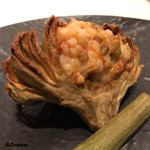 カーサ・デル・チーボ - カルチョーフィに車海老のリピエーノのフリット