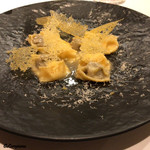 カーサ・デル・チーボ - ドッピオ･ラヴィオリ ポレンタチップ添え