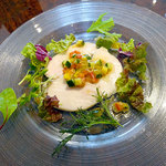 レストラン オネット - 前菜は鶏肉のカルパッチョ仕立て