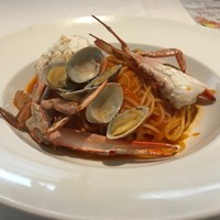 地球星 - 地球星パスタ（１５００円）の具はワタリガニとあさり