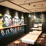 餃子とスパークリング バブルス - 温もりのある落ち着いた雰囲気