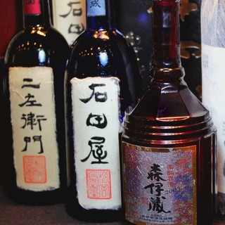 We offer rare high-quality brands of sake and premium shochu.