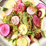 Tori Ryouri Isseki Nichou - 地野菜とジャコのサラダ
