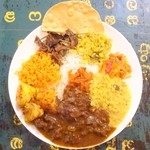 ロイヤルグリーン レストランアンドバー - マットンカレー(上から)