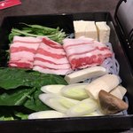 函館海鮮居酒屋魚まさ - 道産豚のしゃぶしゃぶ具材