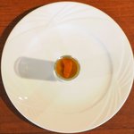 D'ORO HATSUDAI - ランチコース 3780円 の青森県産生うに、蕪、枝豆の3種のムースとコンソメジュレ