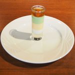 D'ORO HATSUDAI - ランチコース 3780円 の青森県産生うに、蕪、枝豆の3種のムースとコンソメジュレ