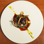 D'ORO HATSUDAI - ランチコース 3780円 の鹿の赤ワイン煮込み