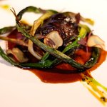 D'ORO HATSUDAI - ランチコース 3780円 の鹿の赤ワイン煮込み