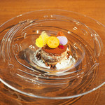 D'ORO HATSUDAI - ランチコース 3780円 のイタリア産マスカルポーネのティラミス