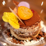 D'ORO HATSUDAI - ランチコース 3780円 のイタリア産マスカルポーネのティラミス