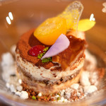 D'ORO HATSUDAI - ランチコース 3780円 のイタリア産マスカルポーネのティラミス