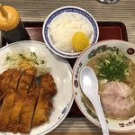 天下一品 - 2018年7月3日  BIGチキンカツ定食 907円