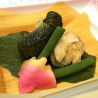 伝承千年の宿 佐勘 - 仙台野菜と鴨丸の炊き合わせ