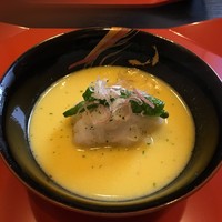 銀座　和久多 - 鱧の真薯　とうもろこし餡