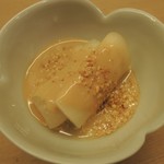 御料理 めなみ - 白ずいきの胡麻酢和え