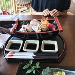 みあれ - 刺身の盛り合わせ。