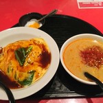 天津飯店 - 2018年7月　天津飯セット（870円）