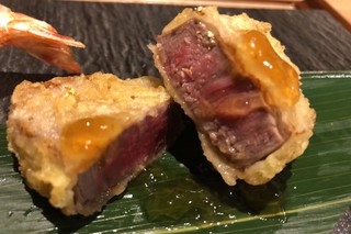 Tempuratembikou - 北海道産牛ヒレ肉柚子胡椒ジュレ掛け