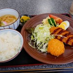 Gonsaku - ミンチカツ定食　800円(税別)