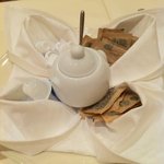 トラットリア・アルベロ - 見てください！この素敵なセッティング。