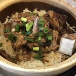 南粤美食 - 干し豚バラ肉とスペアリブの釜飯