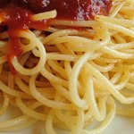 ウイーン - COFFEE ウイーン ＠ときわ台 ミートソースパスタに使われるよく炒められた茹で置き麺