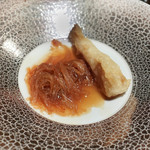 エクアトゥール - ふりっと、フカひれえのきだけのソース