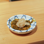 鮨 尚充 - あわび肝つけにしゃり