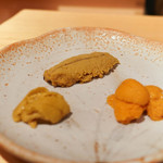 鮨 尚充 - おつまみうに銀次郎、唐津赤うに、余市塩水