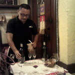 ル・マルカッサン - オーナーのサービス、ホールはオーナー一人で切り盛り