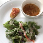 クアドリフォリオ - ブルスケッタ・サラダ・スープ