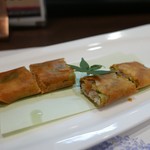 一僖 - 大葉と鮎の天ぷら