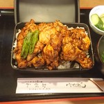 おが和 - やきとり重　肉増し　ご飯大盛り\1100(18-07)