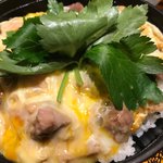 新橋 鶏繁 どんぶり子 - 特上親子丼アップ