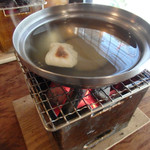 松川 - わかめと鮑のしゃぶしゃぶ。出汁が海。