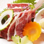 熊本馬刺と純米酒 櫻