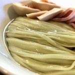 らぁ麺 紫陽花 - つけ麺の麺アップ
