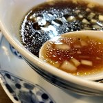 らぁ麺 紫陽花 - スープ割り♬