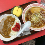 Rairai Tei - 小カレー半ラーメン　650円