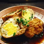 Furenchi Izakaya Uwashima - きんちゃく卵のたまり醤油煮
