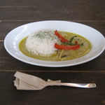 Cafe & Wine bar O-de-Pa-ru - 【ランチ】｢本日のカレー/グリーンカレー｣です｡