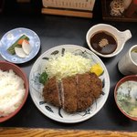 とんかつ 五郎十 - ミンチカツ定食 850円