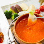 Tomato cheese fondue (minimum 2 persons)