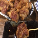 寅屋 - ハラミ唐揚げ(小)甘辛ダレをつけて