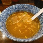 自家製麺つけ麺 紅葉 - 割りスープ